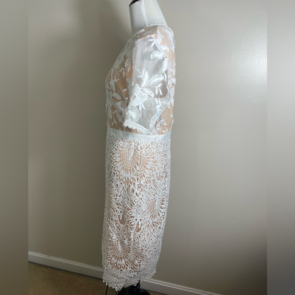 EUC Lulu’s White Lace Dress - Picture 2 of 3
